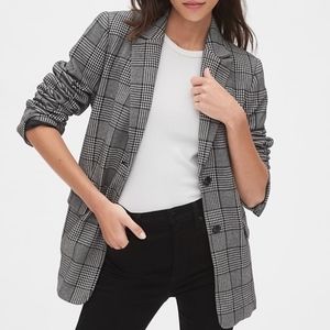GAP Modern Plaid Blazer